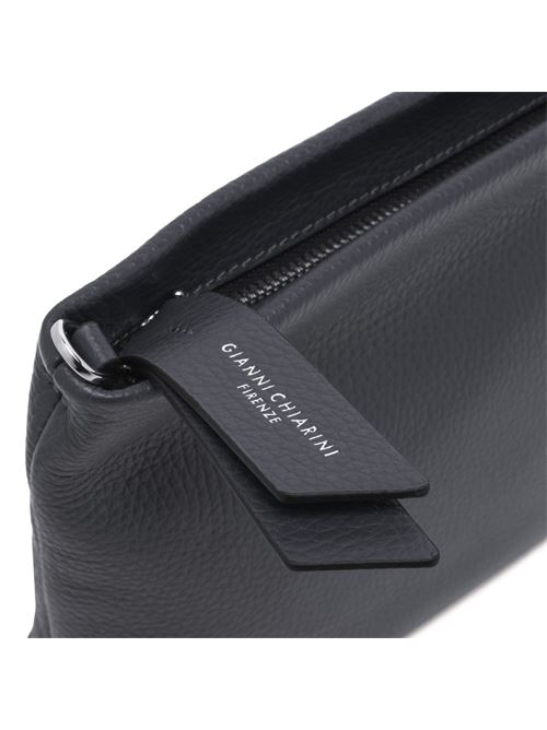 Pochette da donna in pelle martellata, con tracolla removibile, colore navy GIANNI CHIARINI | 8265COMMGRNEM0208